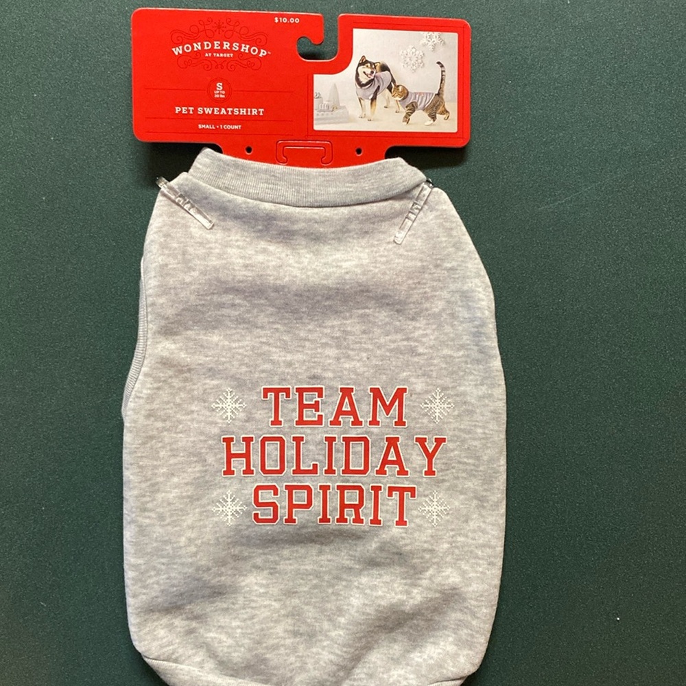 Pet Sweatshirt - Team Holiday Spirit Holiday Spirit Size Small